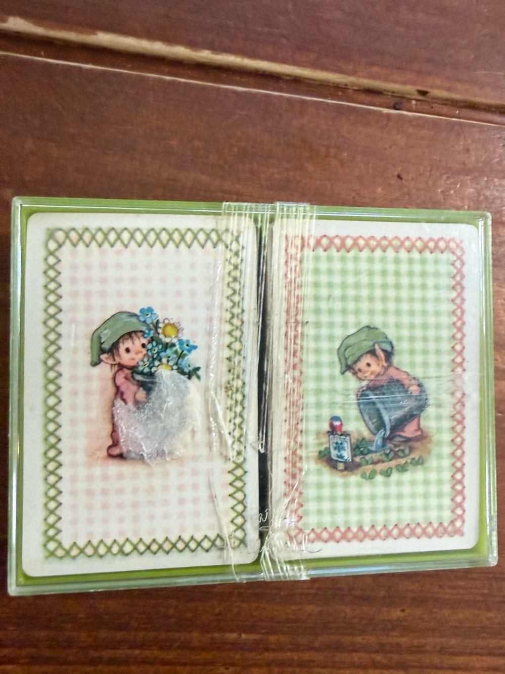Vintage Green Decorative  Card Set by Hallmark